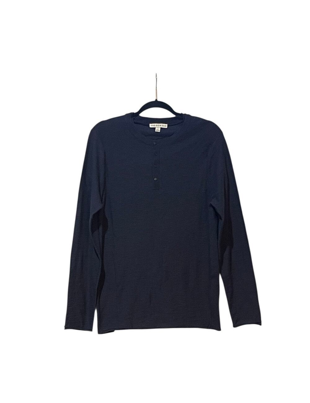 Men’s AND NOW THIS Blue Long Sleeves Small
